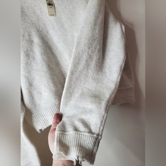 NWT Aerie Cropped Puff Sleeve Super Soft Stretchy Sweater Size Extra Large - Picture 5 of 9